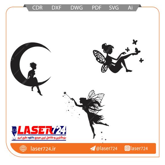 تصویر وکتور فرشته بالدار #1